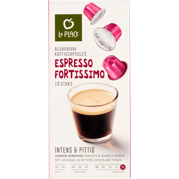 La Place Koffiecups Espresso Fortissimo - JUMBO