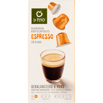 La Place Koffiecups Espresso - JUMBO