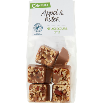 La Place Melkchocolade Bites met Appel & Noten - JUMBO