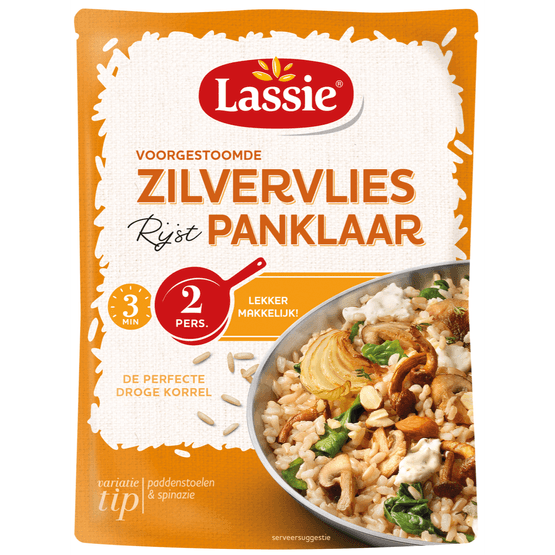 Lassie Zilvervliesrijst panklaar - Dirk