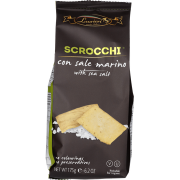 Laurieri Scrocchi Grande Crackers with Sea Salt - JUMBO
