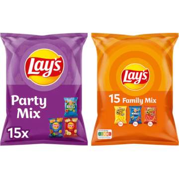 Lays Chips Feest Mix 2 x 15 zakjes - JUMBO