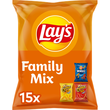 Lay's Family Mix Chips 15 Uitdeelzakjes 3 Smaken - JUMBO