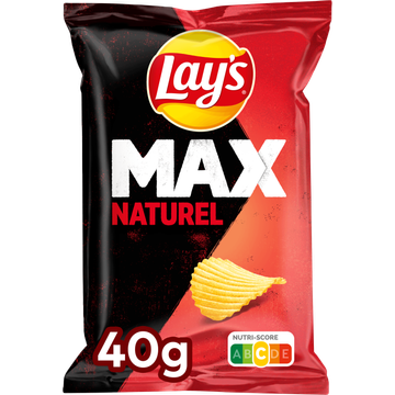 Lay's Max Naturel Ribbel Chips - JUMBO