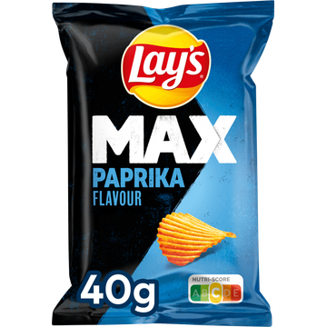 Lay's Max Paprika Ribbel Chips - JUMBO