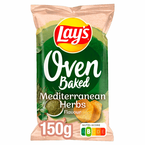 Lays Oven Oven chips mediterraanse kruiden - PLUS