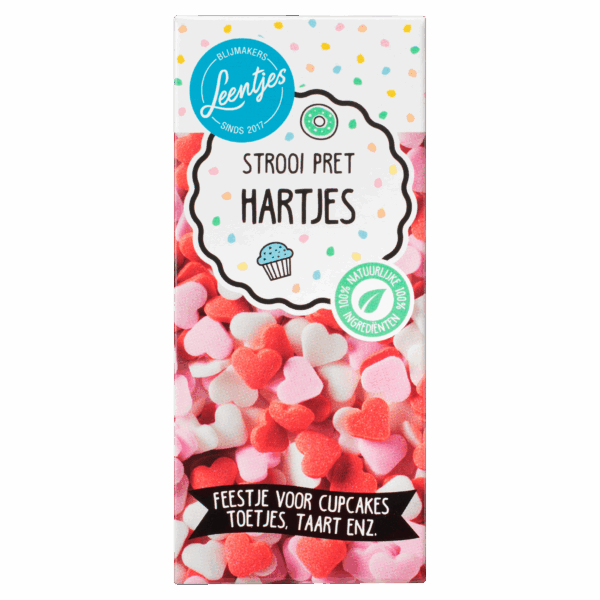 Leentjes Strooipret Hartjes Mix - PLUS
