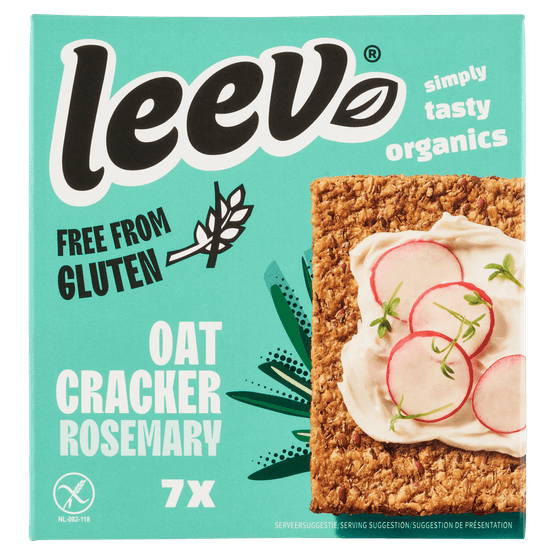 Leev Oat cracker rosemary glutenvrij - Dirk