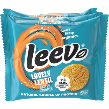 Leev bio Lentilcakes Caramel Portion multipack glutenvrij - JUMBO