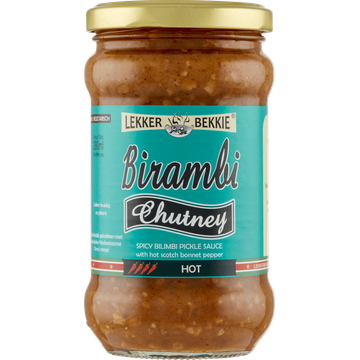 Lekker Bekkie Birambi Chutney - JUMBO