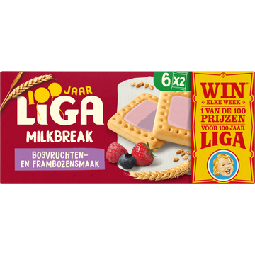 LiGA Milkbreak Koekjes Bosvruchten Framboos - JUMBO