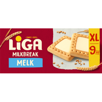 LiGA Milkbreak Koekjes Melk Voordeelverpakking - JUMBO