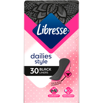 Libresse Black Daily Liners Normal 30 Stuks - JUMBO