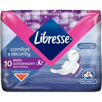 Libresse Maxi Goodnight Wings Maandverband - JUMBO