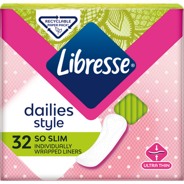 Libresse So Slim Inlegkruisjes 32 Stuks - JUMBO