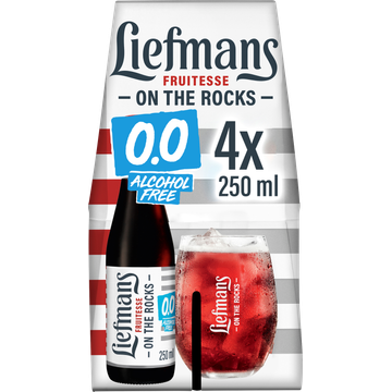 Liefmans - Fruitesse Alcoholvrij 0.0% - Fles - 4 x 250ML - JUMBO