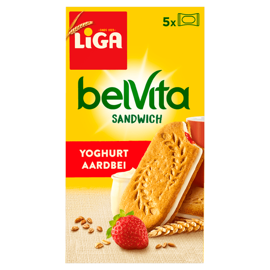 Liga Belvita yoghurt-aardbei - Dirk