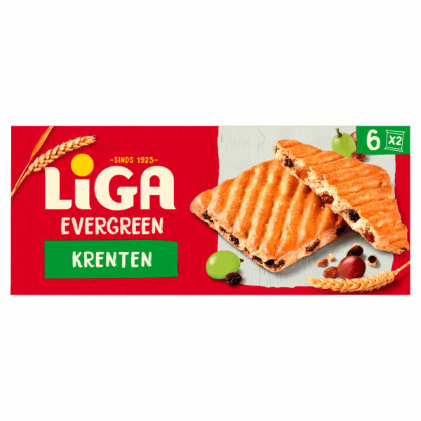 Liga Evergreen Koekjes Krenten - PLUS
