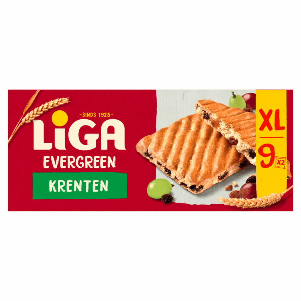 Liga Evergreen koekjes krenten XL - PLUS