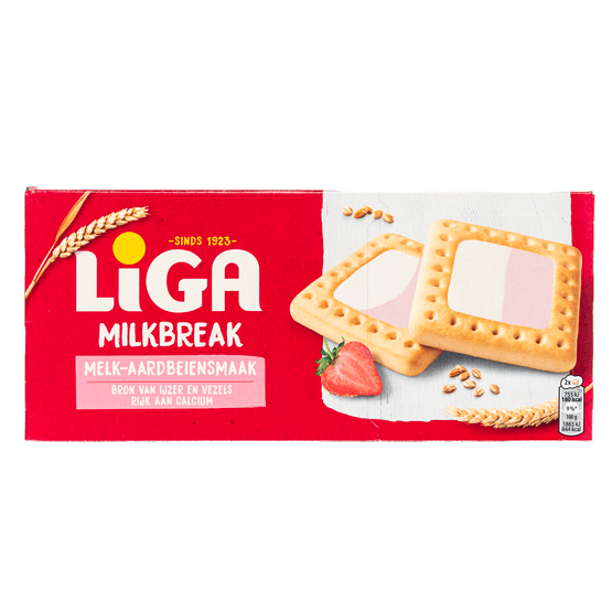 Liga Milkbreak melk aardbei - Dirk