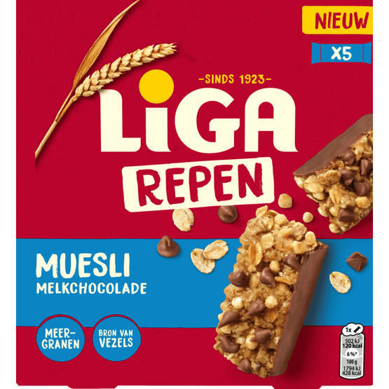 Liga Repen muesli melkchocolade - Dirk