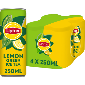 Lipton Ice Tea Green Lemon 4 x 250 ml - JUMBO