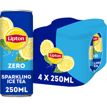 Lipton Ice Tea Sparkling Zero 4 x 250 ml - JUMBO