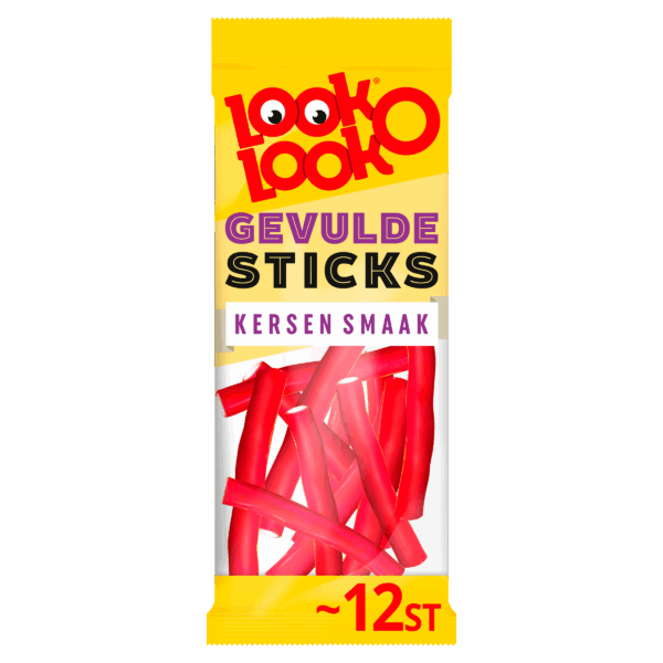 Look-O-Look Gevulde Kersen Sticks - PLUS