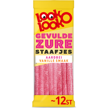 Look-O-Look Gevulde Zure Staafjes 12 stuks - JUMBO