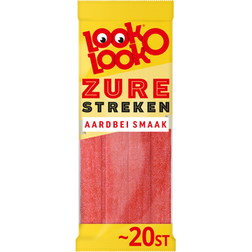 Look-O-Look Zure Streken Aardbei Vegan - JUMBO