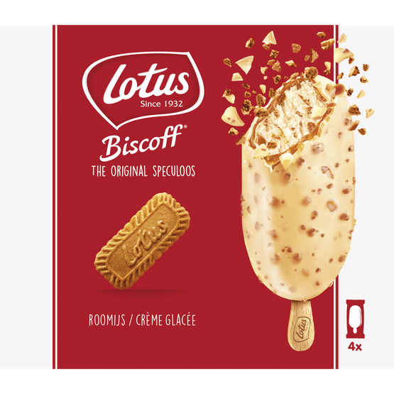 Lotus Speculoos ijs witte chocolade - Dirk