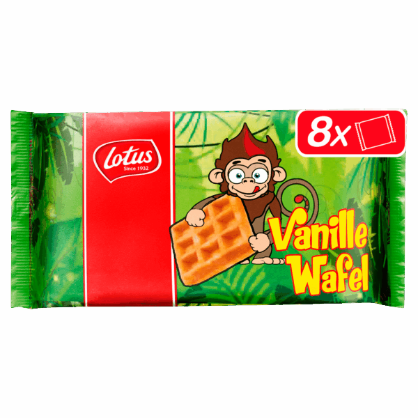 Lotus wafel vanille aap - PLUS