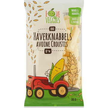 Love My Veggies Bio Haverknabbels 6+ Maanden - JUMBO
