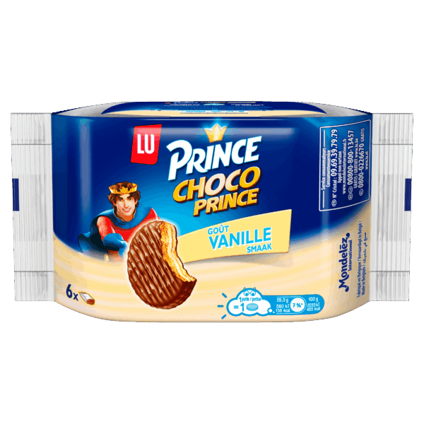 Lu Prince Choco koeken chocolade vanille - PLUS