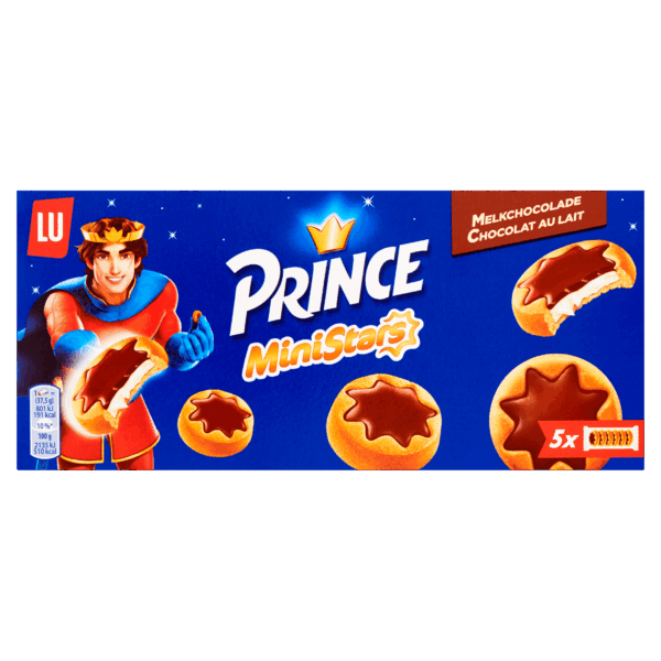 Lu Prince MiniStars koekjes melkchocolade - PLUS