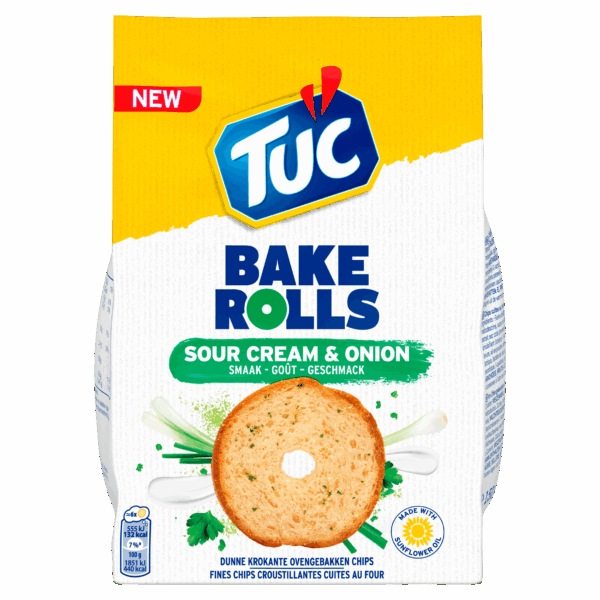 Lu Tuc Bakerolls Sour Cream & Onion - PLUS