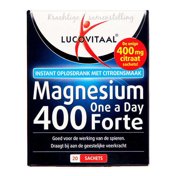 Lucovitaal Magnesium Sachets 400mg - PLUS