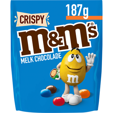 M&M'S Melk Chocolade Crispy Snoepjes Zak Middel - JUMBO