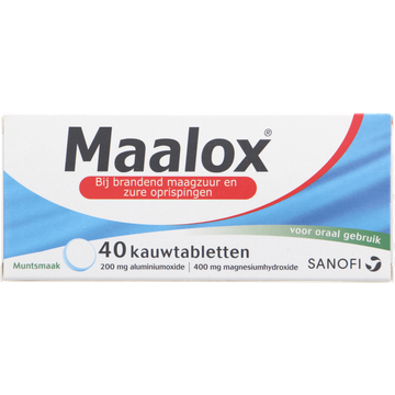 Maalox 200 mg/400 mg Kauwtabletten bij brandend maagzuur - JUMBO