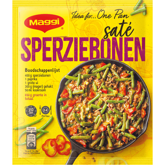 Maggi Dagschotel sperziebonen saté - Dirk