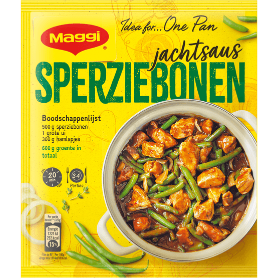 Maggi Hollands pannetje sperziebonen jachtsaus - Dirk