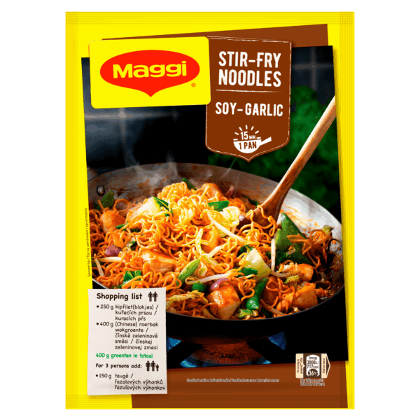 Maggi Roerbaknoedels Ketjap Knoflook - PLUS