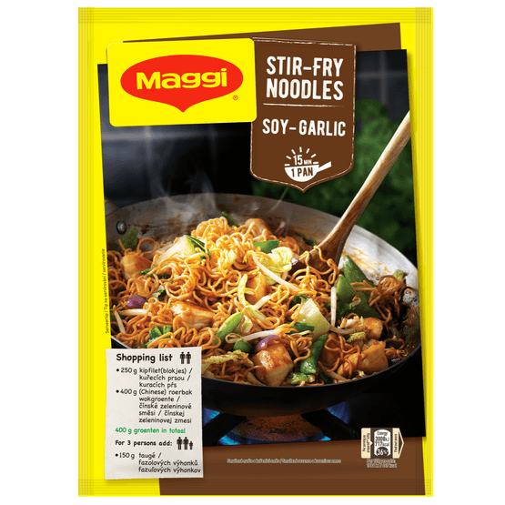 Maggi Roerbaknoedels ketjap knoflook - Dirk