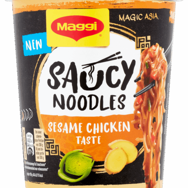 Maggi Saucy Noodles Sesame Chicken - PLUS