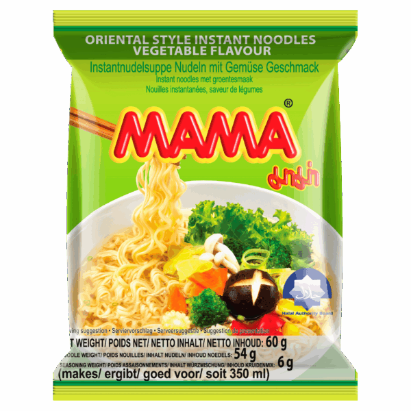 Mama Instant noedels met groentesmaak - PLUS