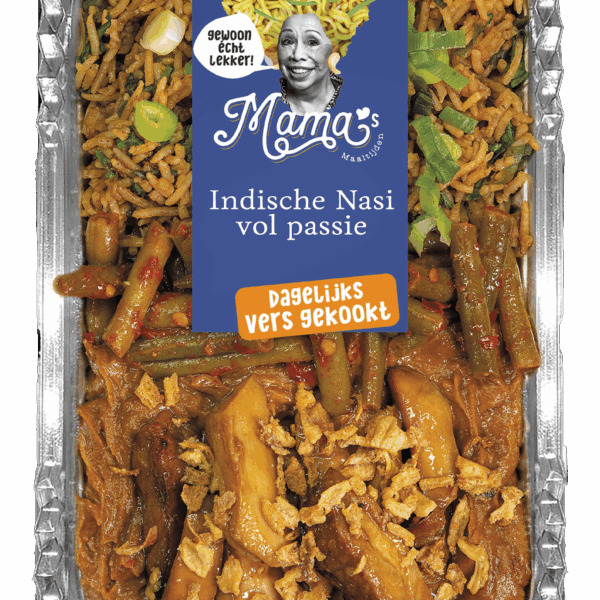 Mama's Maaltijden Indische nasi met kippendijsaté - PLUS