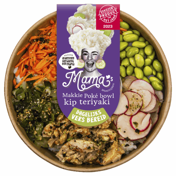 Mama's Maaltijden Midi Poké bowl kip teriyaki - PLUS