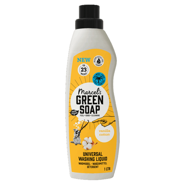 Marcel's Green Soap Vloeibaar wasmiddel universeel vanille - PLUS