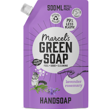 Marcel’s Green Soap handzeep Lavendel & Rozemarijn navulling - JUMBO