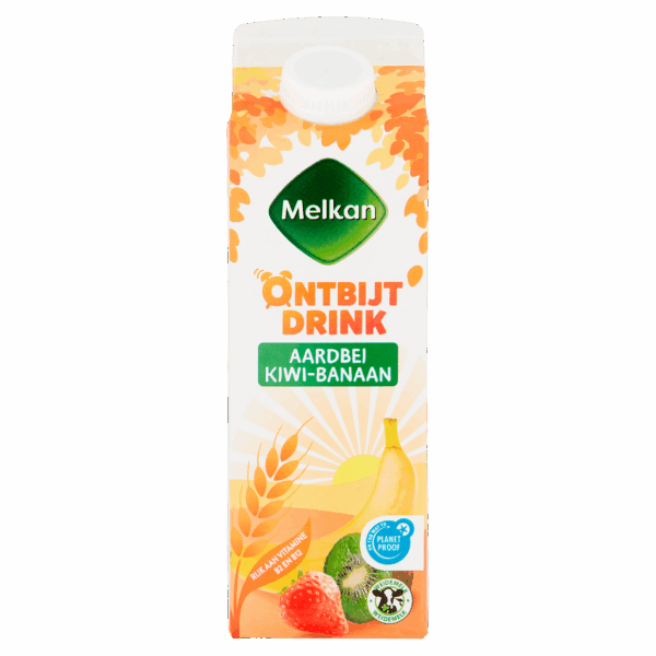 Melkan Drinkontbijt fruit aardbei-kiwi-banaan - PLUS